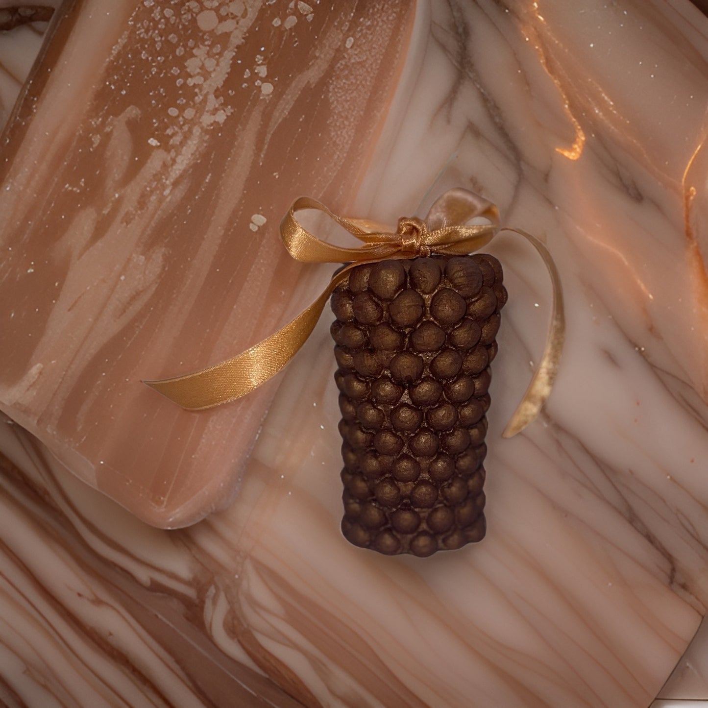 Chocolate bubble candle